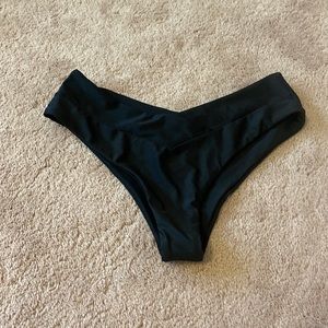 SHEIN Black Crossover bikini bottoms